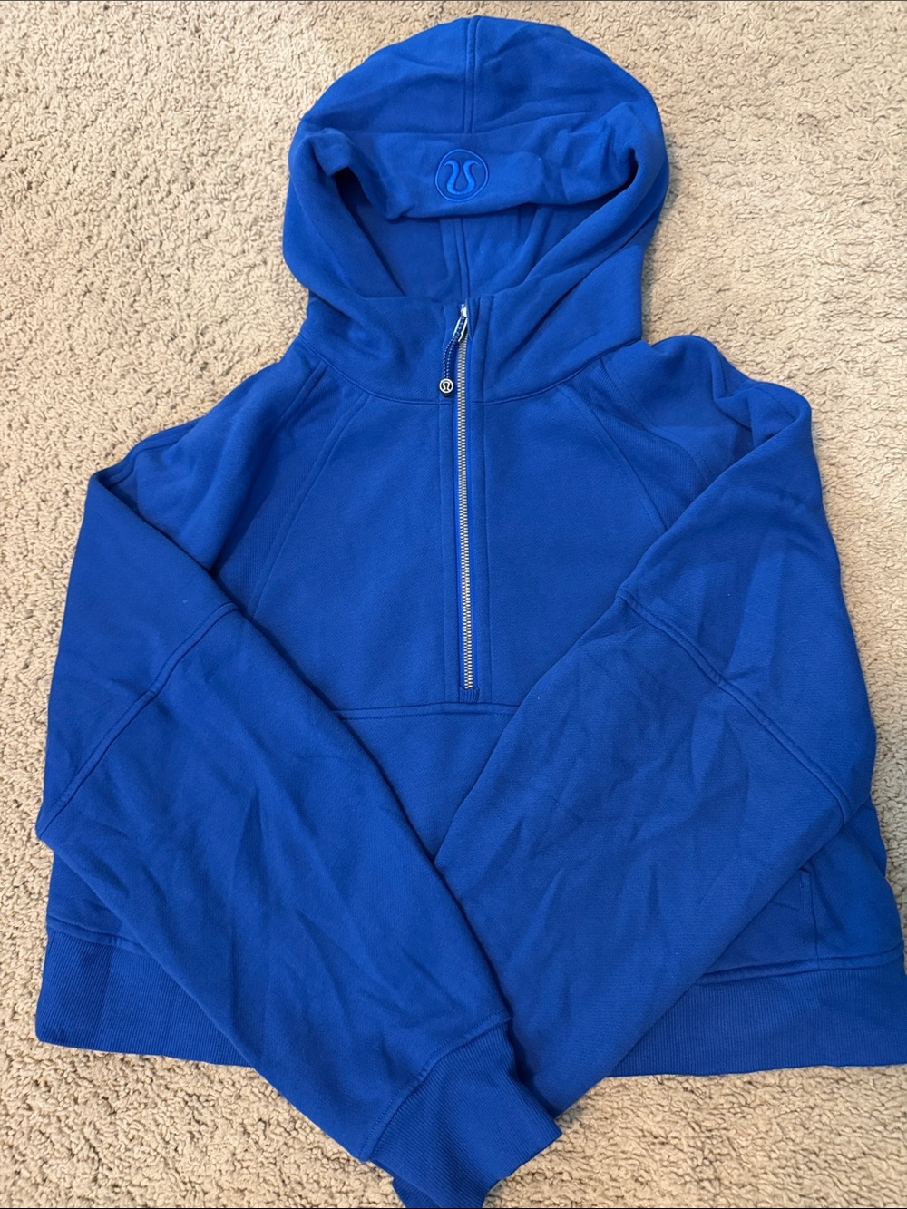 Lululemon Blue Half-Zip Scuba